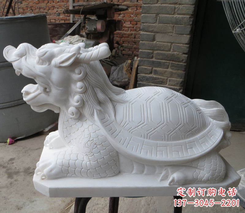 湖南汉白玉龙龟雕塑公园景观