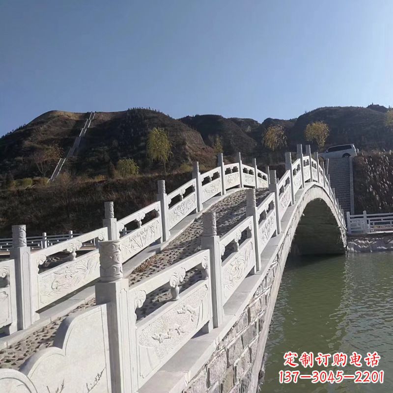 湖南汉白玉路桥石栏杆雕塑
