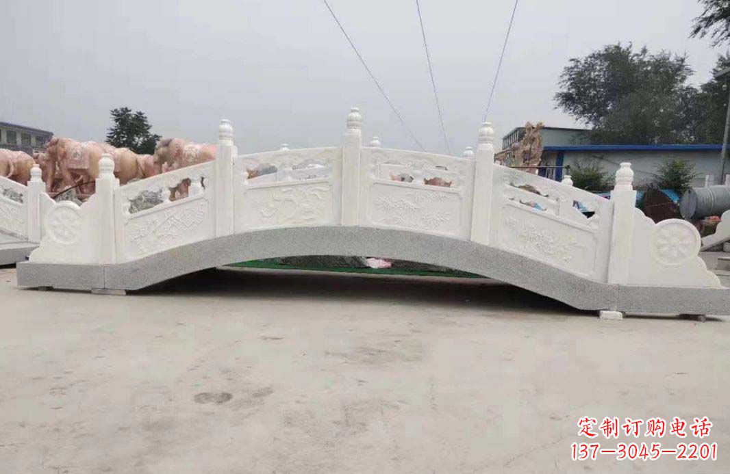 湖南汉白玉石桥雕刻,高雅与和谐的完美结合