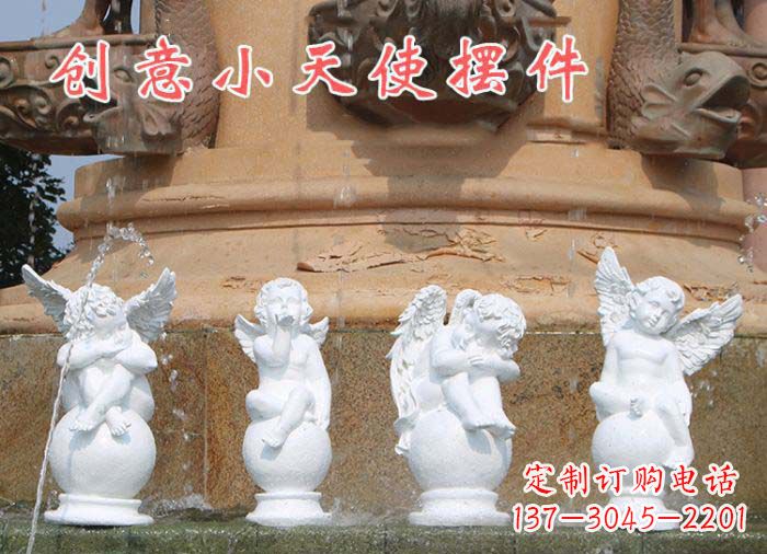 湖南中领雕塑:汉白玉小天使雕塑