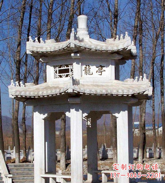 湖南合肥双层石雕凉亭