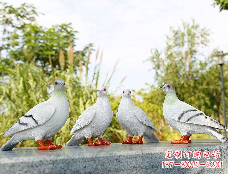 湖南中领雕塑-象征和平的标志之鸽