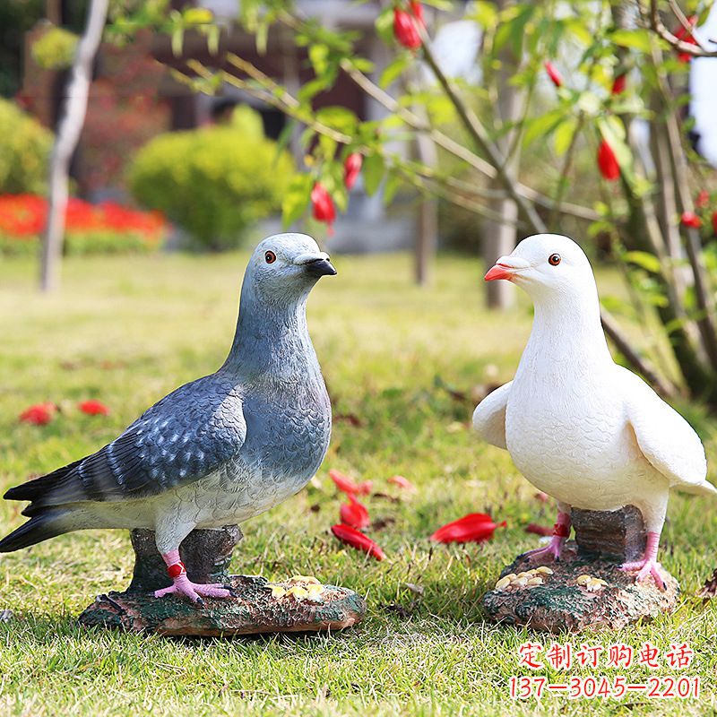 湖南和平鸽的雕塑