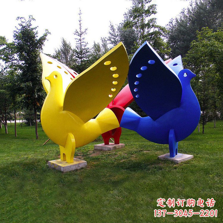 湖南和平鸽雕塑图片大全
