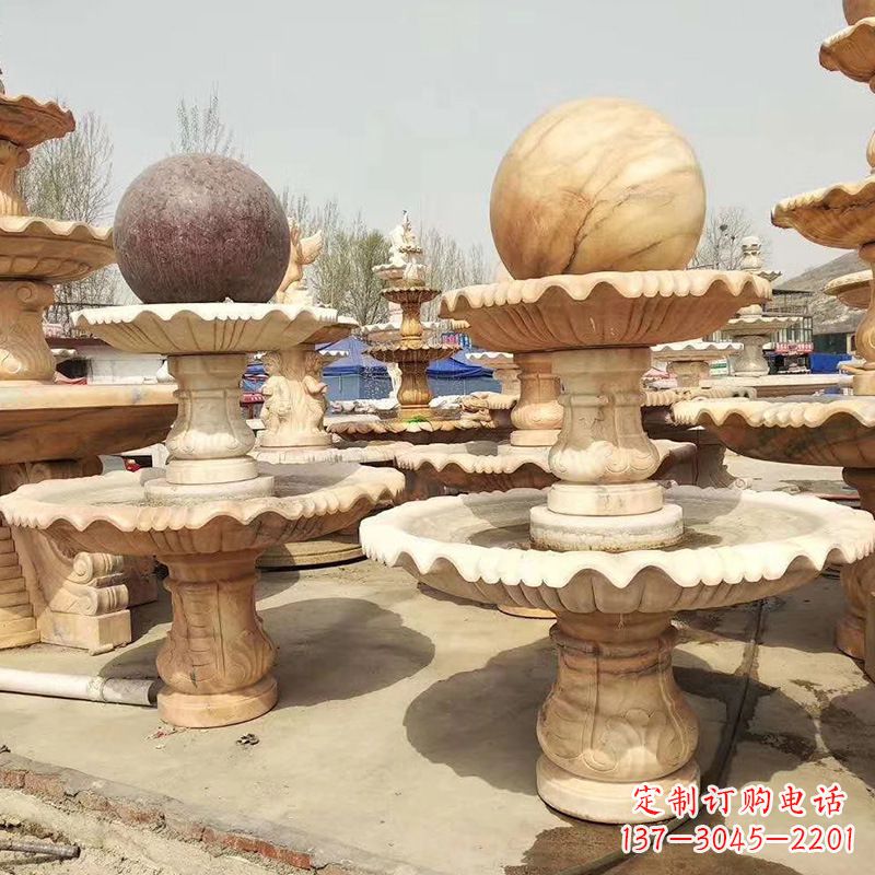 湖南河北石雕风水球喷泉,给您无与伦比的美景