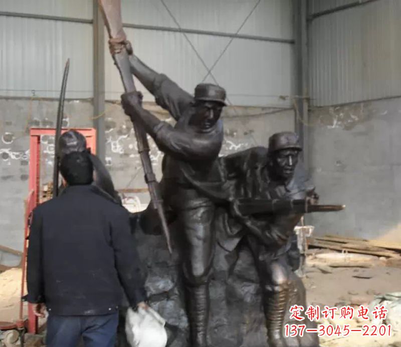 湖南细腻精美的红军雕塑