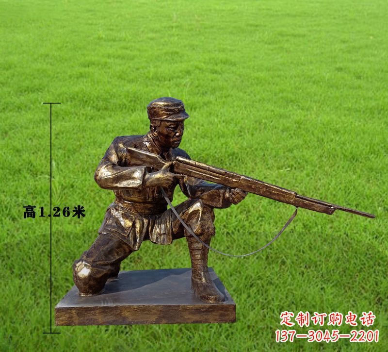 湖南纪念红军铜像,精美文物雕塑