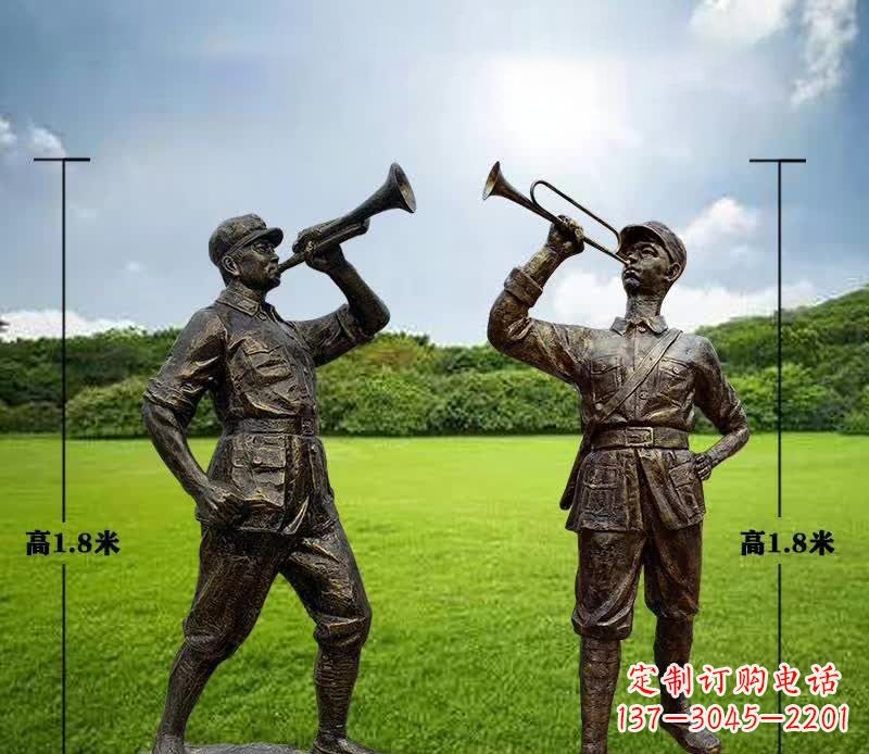 湖南红色文化经典——红军铜雕