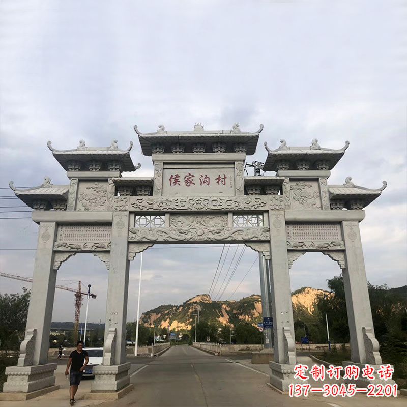 湖南精美牌坊雕塑让您的品牌更加出彩