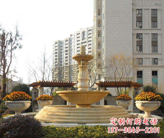 湖南多层喷泉石雕,一个非凡的视觉盛宴