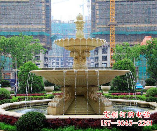 湖南多层次喷泉雕塑,为您带来清凉夏日