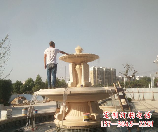 湖南艺术喷泉石雕,实现室外屋顶空间美化