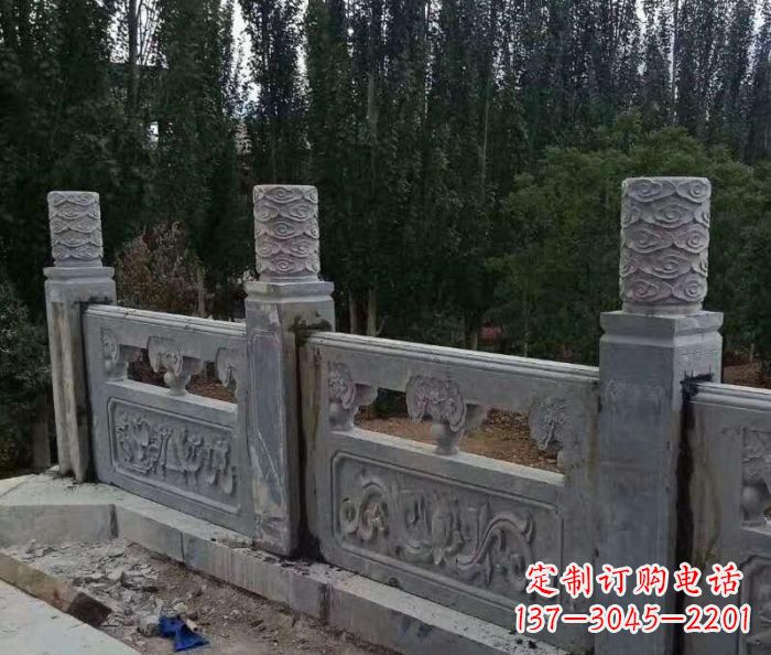 湖南定制石质护城河栏板雕塑