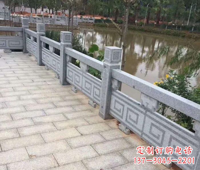 湖南中领雕塑护城河建筑石雕栏板