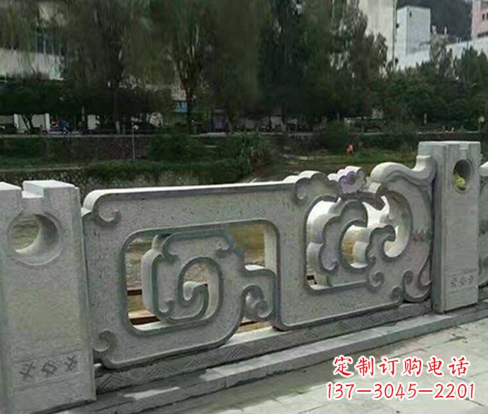 湖南护城河建筑石雕栏板