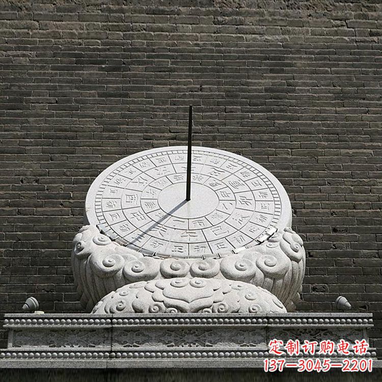 湖南花岗岩古代计时器日晷雕塑