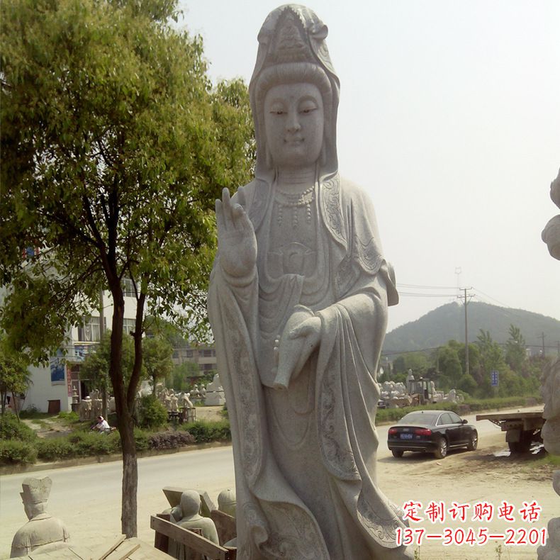 湖南中领雕塑定制--品质观音菩萨石雕