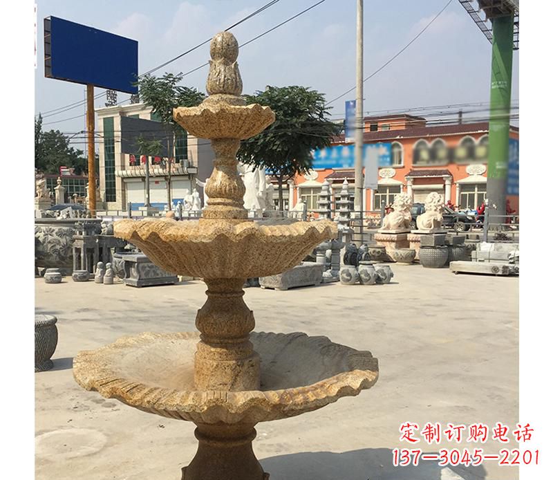 湖南花岗岩双层景观喷泉