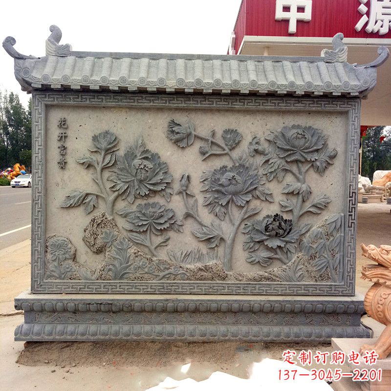 湖南精致影壁雕塑,贵宾大门落成仪式与祥和气息并存