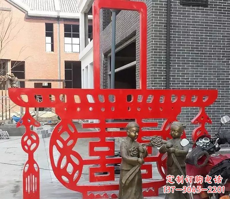 湖南历久弥新的不锈钢花篮雕塑