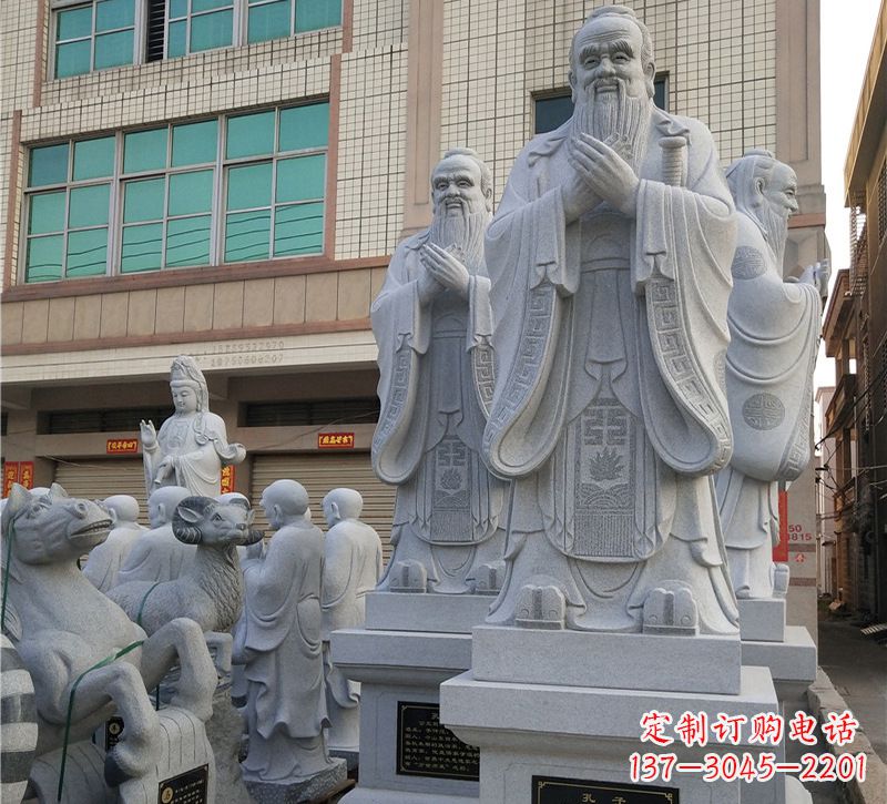 湖南华农孔子像,传承文明之美