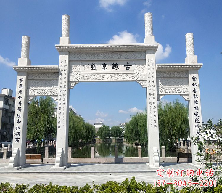 湖南华伟石雕牌坊,顶尖定制雕塑