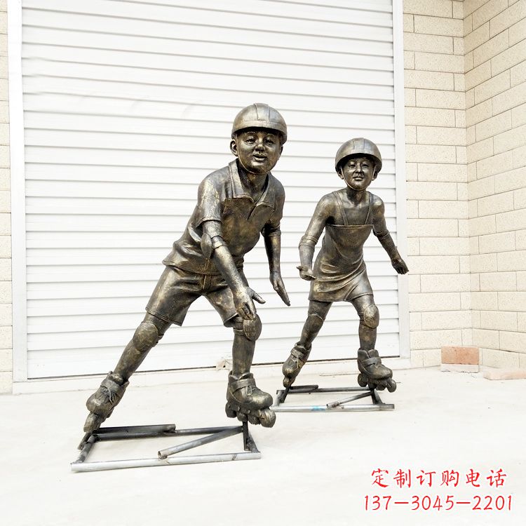 湖南中领雕塑:仿铜小孩雕塑