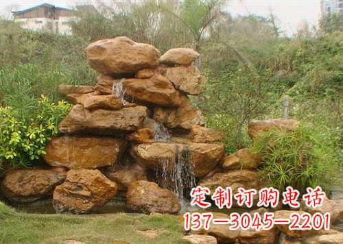 湖南黄蜡石假山雕塑,古典美感与精细工艺的完美结合