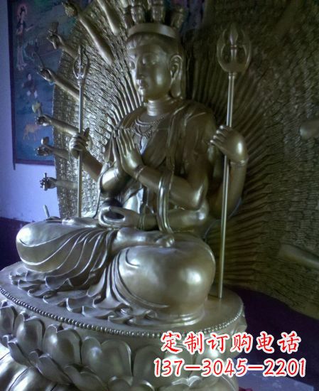 湖南中领雕塑:高质量黄铜佛像雕塑
