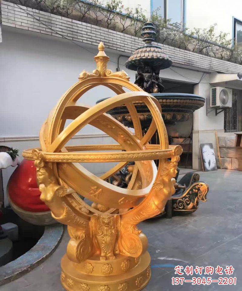 湖南黄铜广场浑天仪雕塑