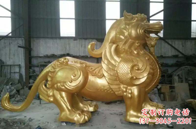 湖南黄铜貔貅雕塑