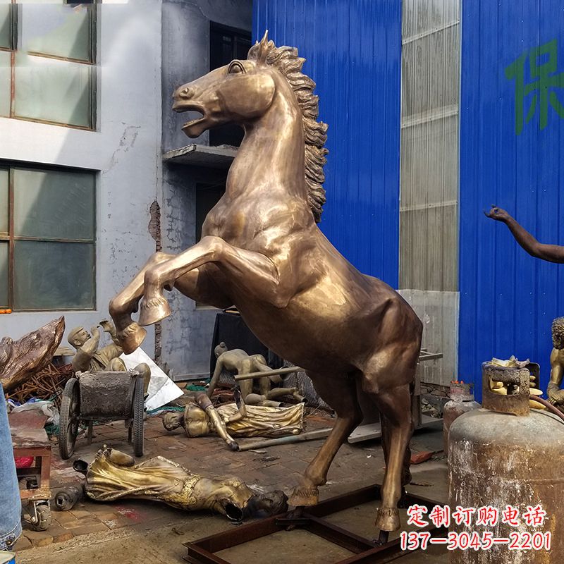 湖南黄铜马儿雕塑