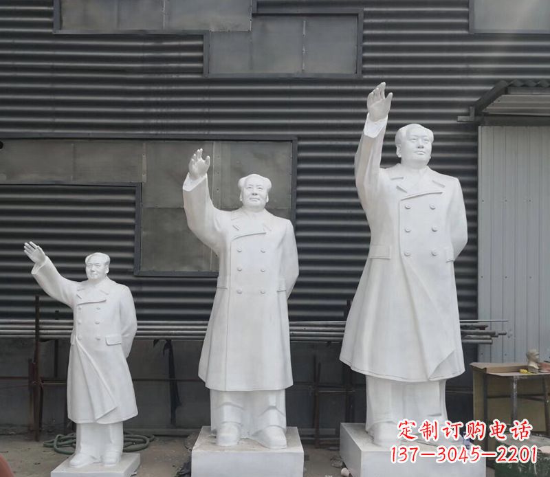 湖南挥手毛主席校园伟人石雕