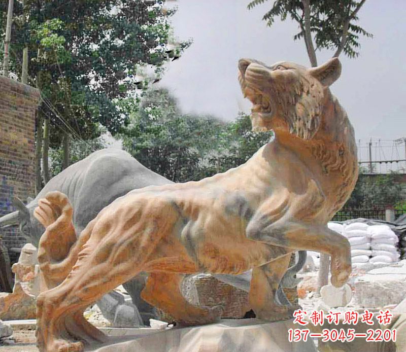 湖南象征力量与尊贵的老虎石雕