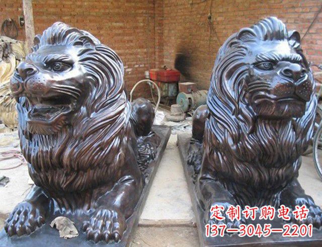 湖南汇丰狮子铜雕塑
