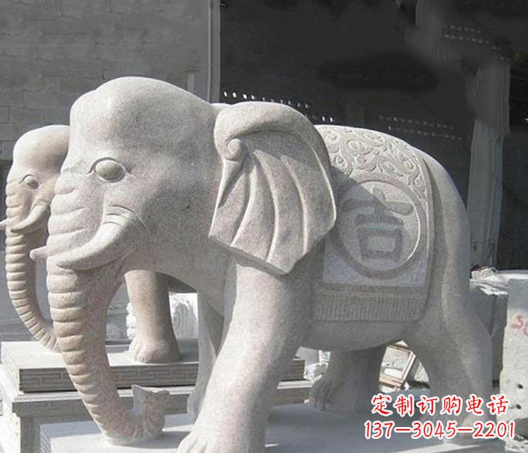 湖南吉祥大理石大象雕塑,古典雅致、品质优质