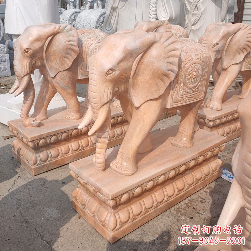 湖南中领雕塑:大象雕塑吉祥如意