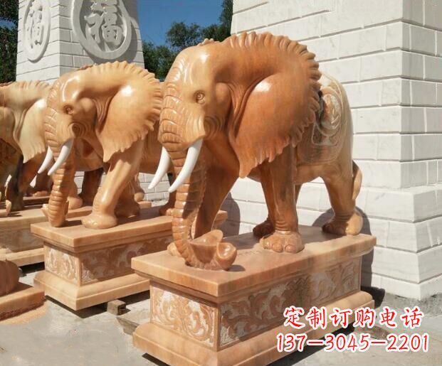 湖南象征吉祥及如意的大象雕塑