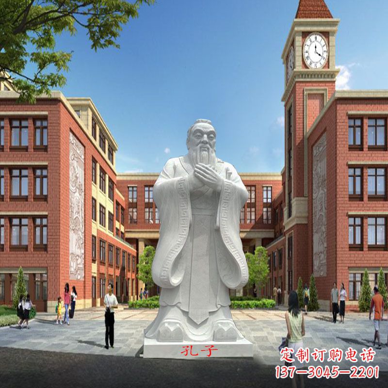 湖南高雅&别致的胶州东湖孔子雕像,精美之作