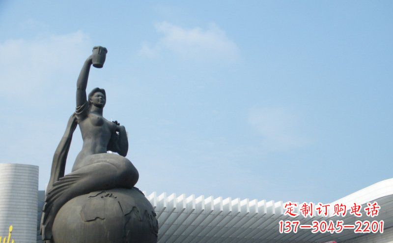 湖南中领雕塑推出的精美雕塑——铜铸地球塑像,…