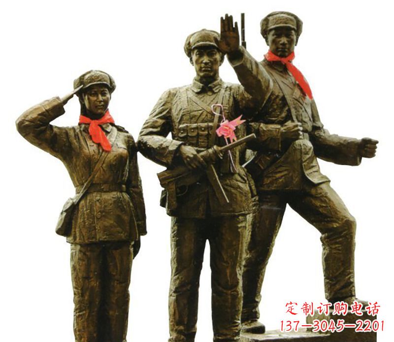 湖南勇士战士雕塑,感受立于战场的英勇豪迈