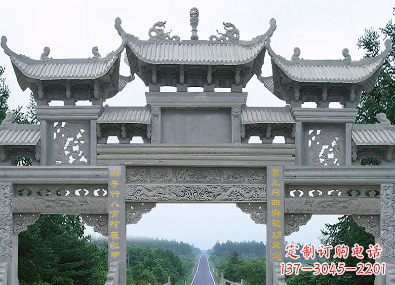 湖南追求完美的金昌石雕牌坊雕塑