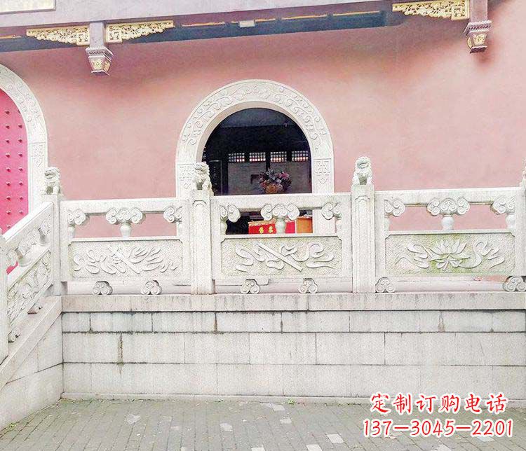 湖南景区大理石栏板石雕 (3)
