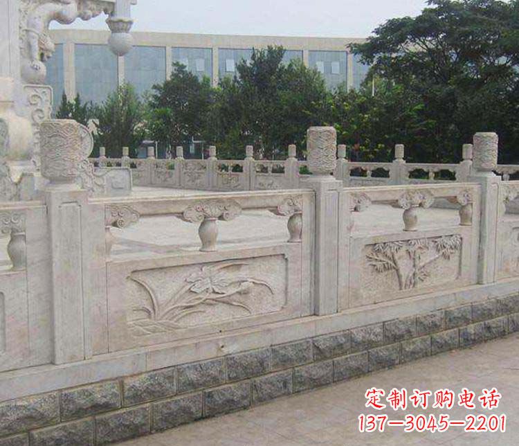 湖南景区大理石栏板石雕 (5)