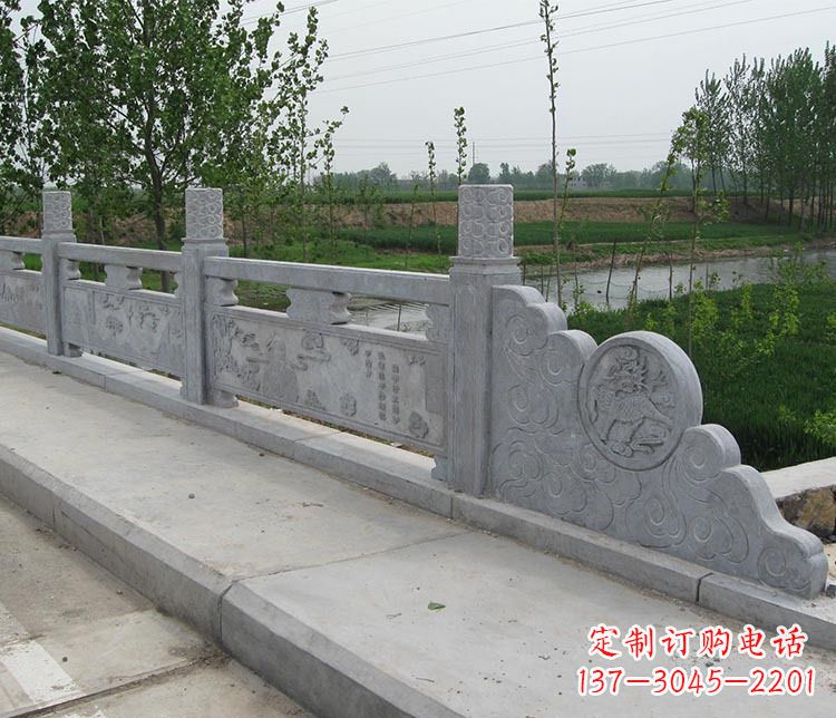 湖南景区大理石栏板石雕 (9)