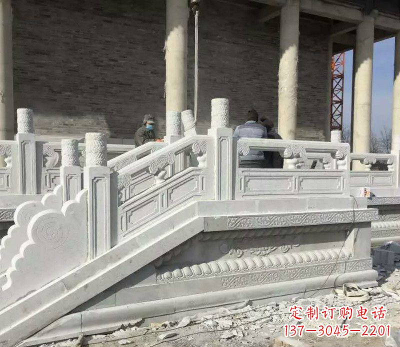 湖南景区大理石栏板石雕 (10)