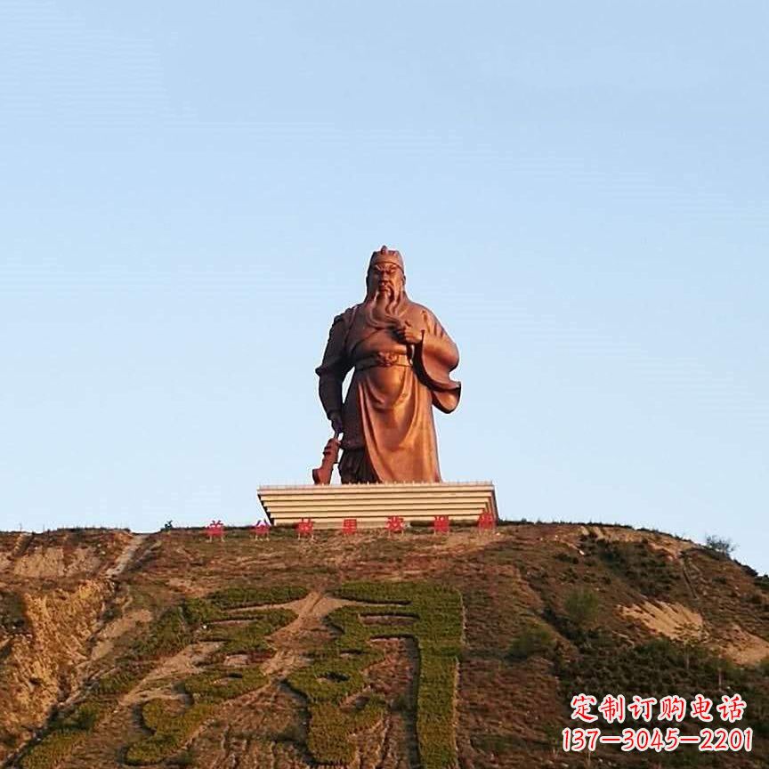 湖南中领雕塑精心打造的历史名将关公雕像