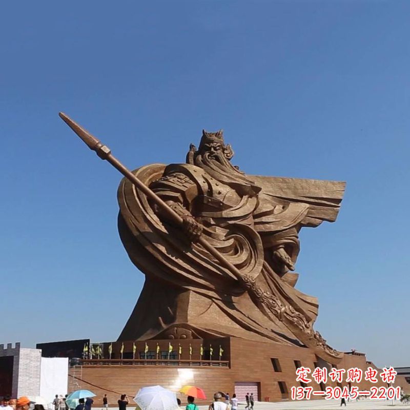 湖南精美大型历史名人关公铜雕