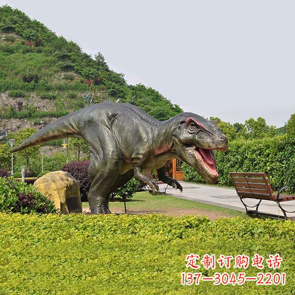湖南精美玻璃钢制霸王龙雕塑