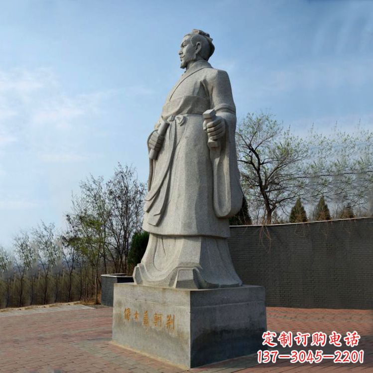 湖南中国荆轲铜雕塑,给景区广场趣味增添历史感